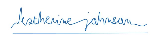 Katherine Johnson AI signature example